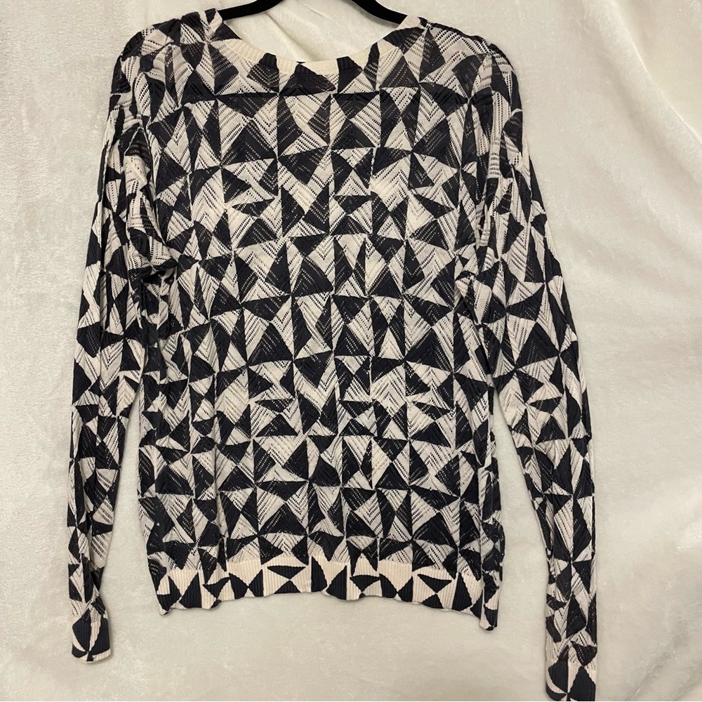 LOFT Geometric Lightweight Sweater